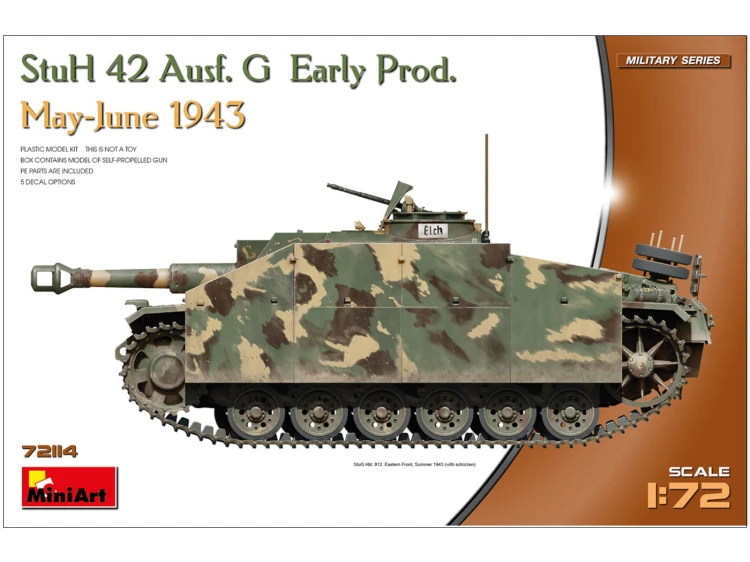 Działo StuH42 Sturmhaubitze 42 Ausf.G Early 72114 MiniArt