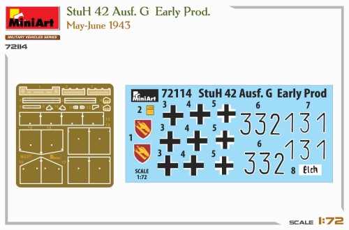Działo StuH42 Sturmhaubitze 42 Ausf.G Early 72114 MiniArt