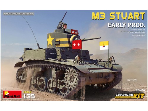 Czołg M3 Stuart Early Production 35404 MiniArt
