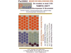 Maski do działa Sturmpanzer IV Brummbar