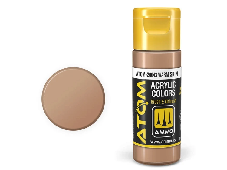 Farba akrylowa ATOM Warm skin ATOM-20043 AMMO Mig Jimenez