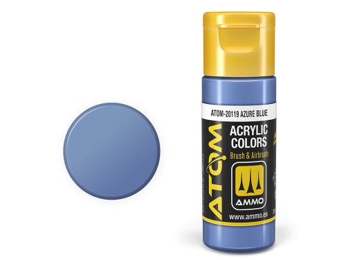 Farba akrylowa ATOM Azure blue ATOM-20119 AMMO Mig Jimenez