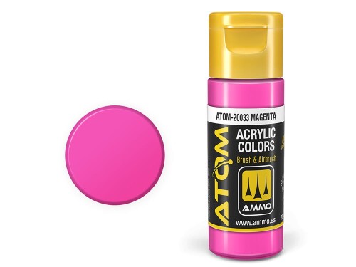 Farba akrylowa ATOM Magenta ATOM-20033 AMMO Mig Jimenez