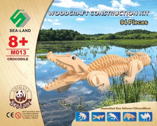 Krokodyl składanka drewniana M013 Sea-Land