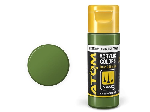 Farba akrylowa ATOM IJN Mitsubishi green ATOM-20095 AMMO Mig Jimenez