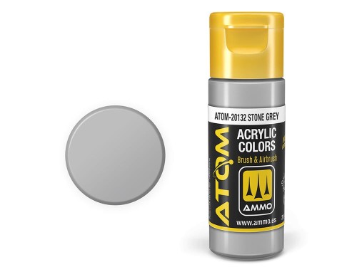 Farba akrylowa ATOM Stone grey ATOM-20132 AMMO Mig Jimenez