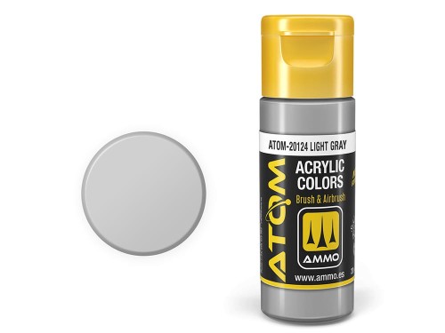 Farba akrylowa ATOM Light gray ATOM-20124 AMMO Mig Jimenez
