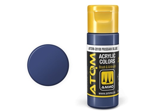 Farba akrylowa ATOM Prussian blue ATOM-20108 AMMO Mig Jimenez