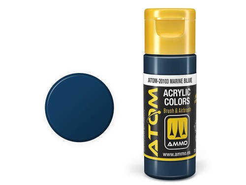 Farba akrylowa ATOM Marine blue ATOM-20103 AMMO Mig Jimenez