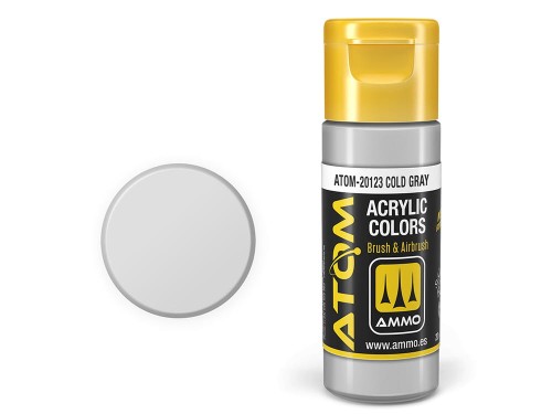 Farba akrylowa ATOM Cold gray ATOM-20123 AMMO Mig Jimenez