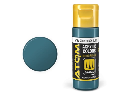 Farba akrylowa ATOM French blue ATOM-20105 AMMO Mig Jimenez