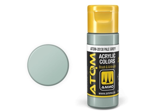Farba akrylowa ATOM Pale grey RLM76 ATOM-20130 AMMO Mig Jimenez