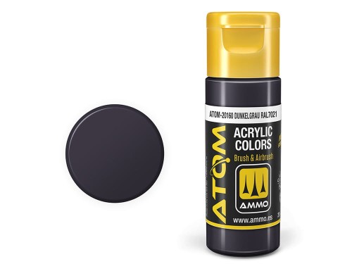 Farba akrylowa ATOM Dunkelgrau RAL7021 ATOM-20160 AMMO Mig Jimenez