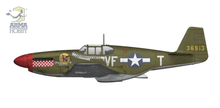 Samolot North American P-51B Mustang 70069 Arma Hobby