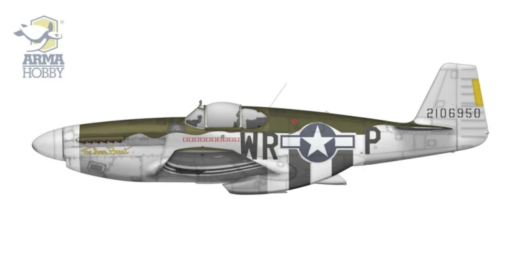 Samolot North American P-51B Mustang 70069 Arma Hobby