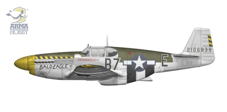 Samolot North American P-51B Mustang 70069 Arma Hobby