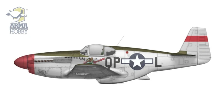 Samolot North American P-51B Mustang 70069 Arma Hobby