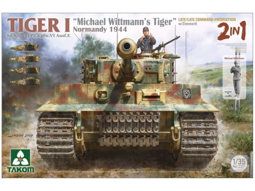 Czołg Tiger I Sd.Kfz.181 PzKpfw VI Ausf.E Late Michael Wittmann 2201 Takom