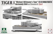 Czołg Tiger I Sd.Kfz.181 PzKpfw VI Ausf.E Late & Early & Michael Wittmann 2201W Takom