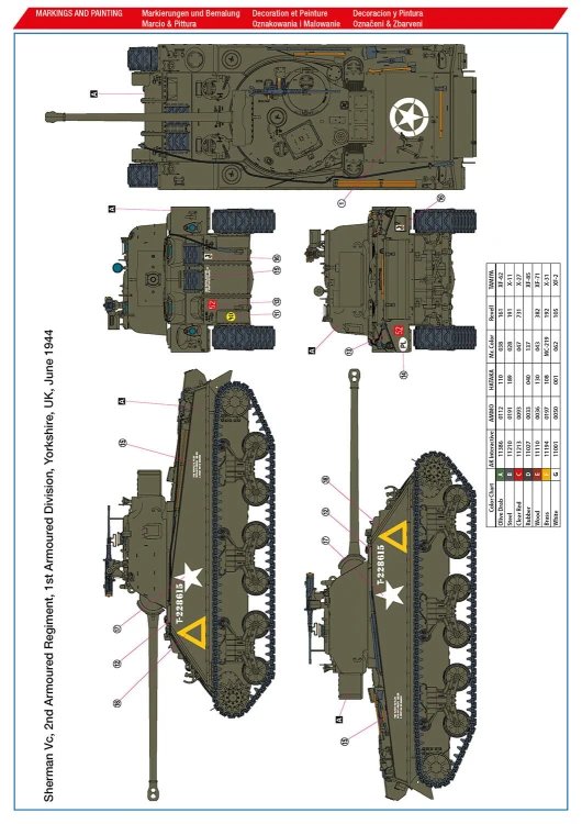 Czołg Sherman Vc Firefly Polish 1st Armoured Division 35008 Hobby 2000