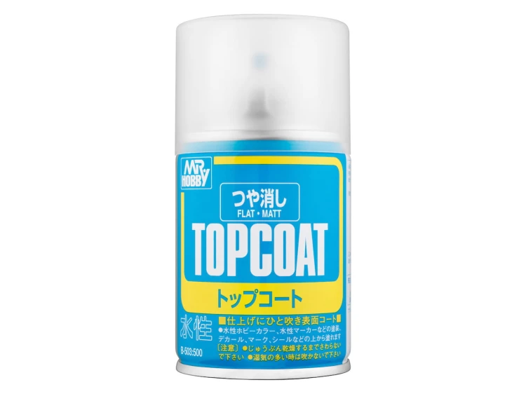 Lakier bezbarwny Mr.TopCoat Matt Clear Finishing Spray B503 Mr.Hobby