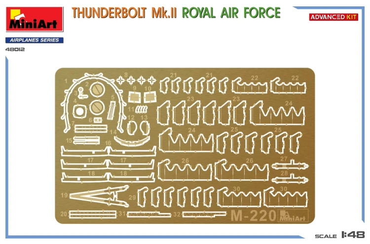 Samolot Republic P-47 Thunderbolt Mk.II Royal Air Force 48012 MiniArt