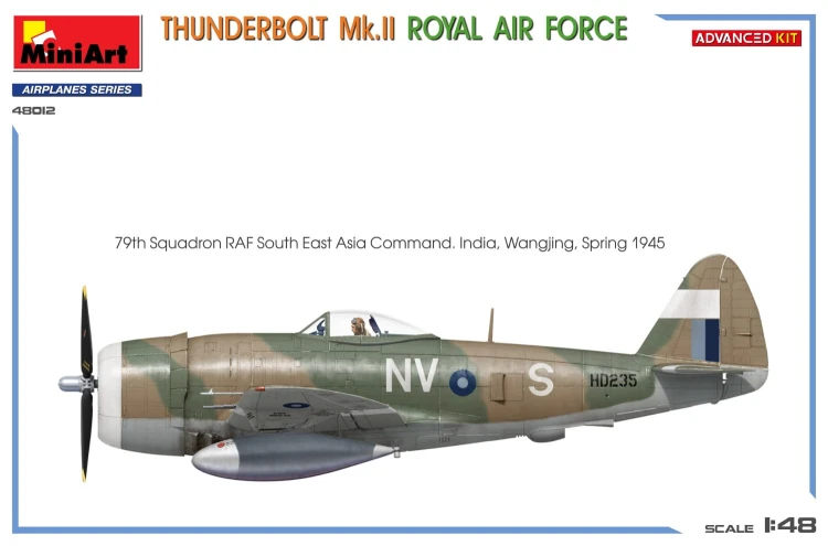 Samolot Republic P-47 Thunderbolt Mk.II Royal Air Force 48012 MiniArt