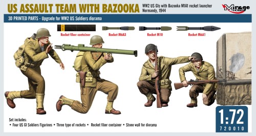 Amerykańska grupa szturmowa, zespół z Bazooka 720010 Mirage