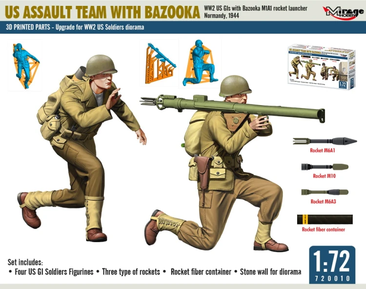 Amerykańska grupa szturmowa, zespół z Bazooka 720010 Mirage