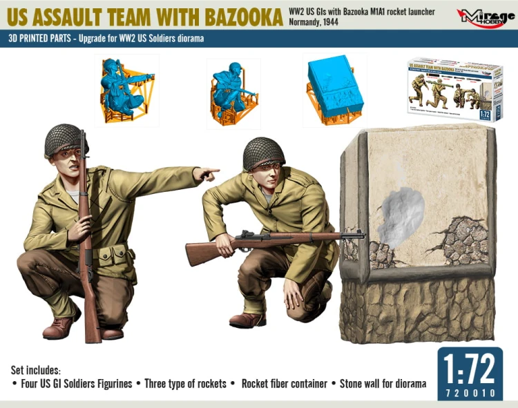 Amerykańska grupa szturmowa, zespół z Bazooka 720010 Mirage