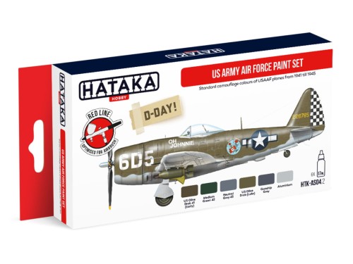 Zestaw farb akrylowych US Army Air Force HTK-AS04.2 Hataka