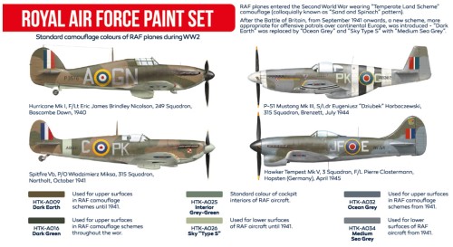 Zestaw farb akrylowych Royal Air Force HTK-AS07 Hataka