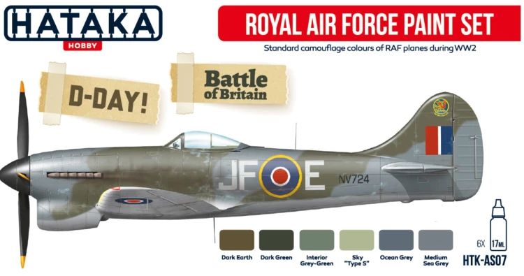 Zestaw farb akrylowych Royal Air Force HTK-AS07 Hataka