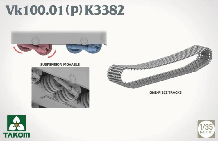 Czołg Vk 100.01(P) K3382 Mammut 2187 Takom