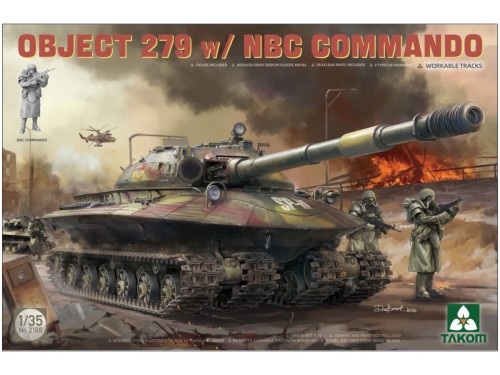 Czołg Object 279 w/ NBC Commando Obiekt 279 2188 Takom