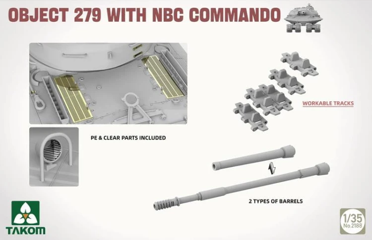 Czołg Object 279 w/ NBC Commando Obiekt 279 2188 Takom