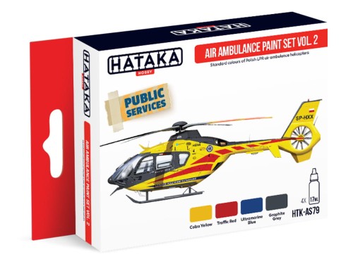 Zestaw farb akrylowych Air Ambulance vol.2 HTK-AS79 Hataka-Hobby