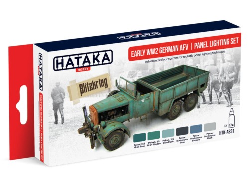Zestaw farb akrylowych Early WW2 German AFV HTK-AS31 Hataka Hobby