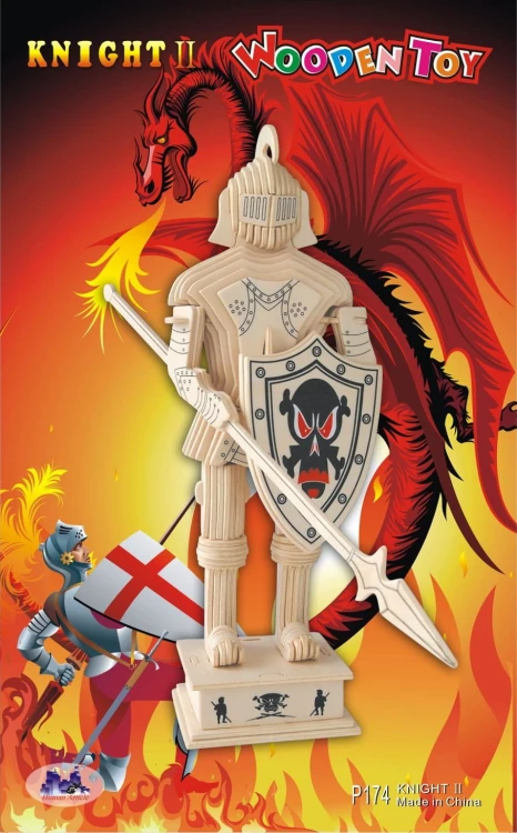Rycerz II składanka drewniana puzzle 3D P174 Sea-Land