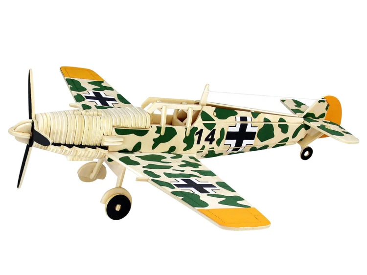 Samolot Messerschmitt Bf109 C składanka drewniana P452 Sea-Land
