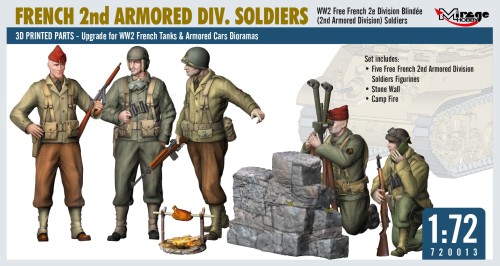 Żołnierze 2. Francuskiej Dywizji Pancernej 720013 Mirage Hobby