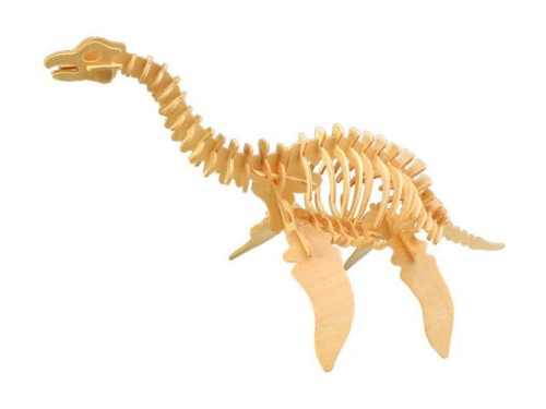 Dinozaur Plesiosaurus składanka drewniana puzzle 3D J010 Sea-Land