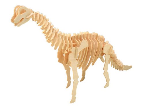 Dinozaur Brachiosaurus składanka drewniana puzzle 3D J013 Sea-Land