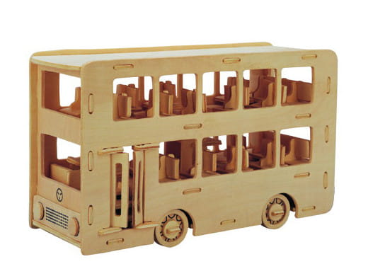 Autobus piętrowy składanka drewniana puzzle 3D P093 Sea-Land