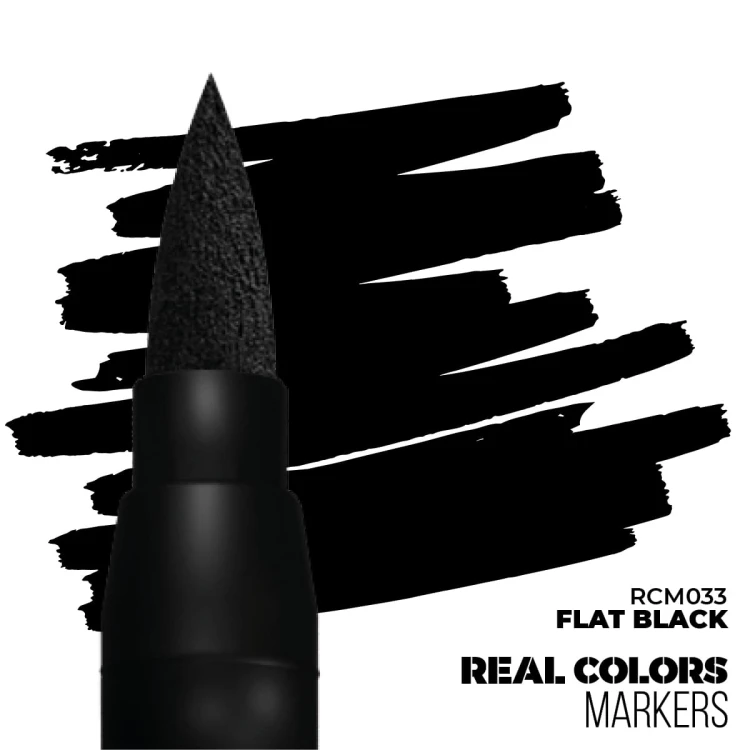 Marker RC Real Colors Flat Black RCM033 AK Interactive
