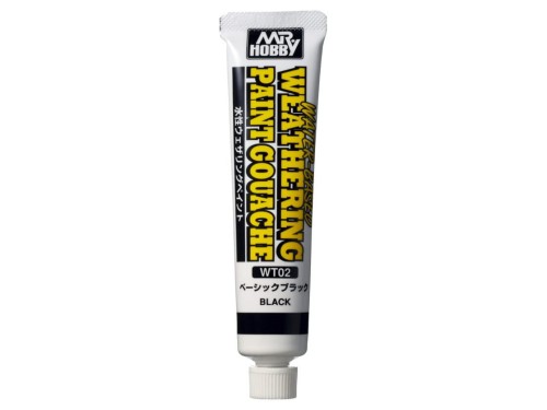Water Based Weathering Paint Gouache Black WT02 Mr.Hobby