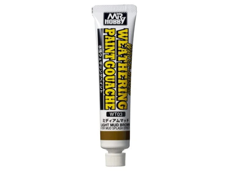 Water Based Weathering Paint Gouache Light Mud Brown WT03 Mr.Hobby