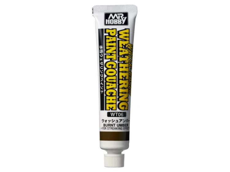 Water Based Weathering Paint Gouache Burnt Umber WT06 Mr.Hobby