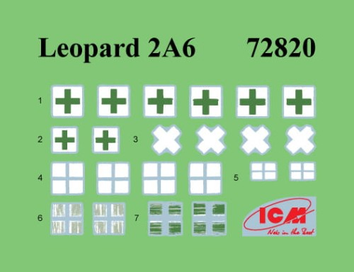 Czołg Leopard 2A6 72820 ICM