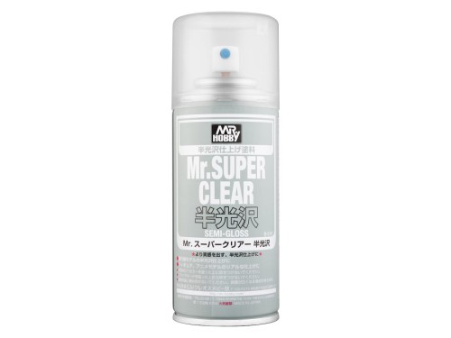 Lakier bezbarwny Mr.Super Clear Semi-Gloss Finishing Spray B516 Mr.Hobby
